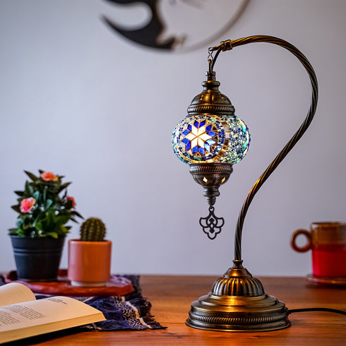 Edna Home - Tiffany Style Handmade Glass Mosaic Lamp